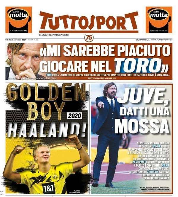 官方：哈兰德获得2020年金童奖